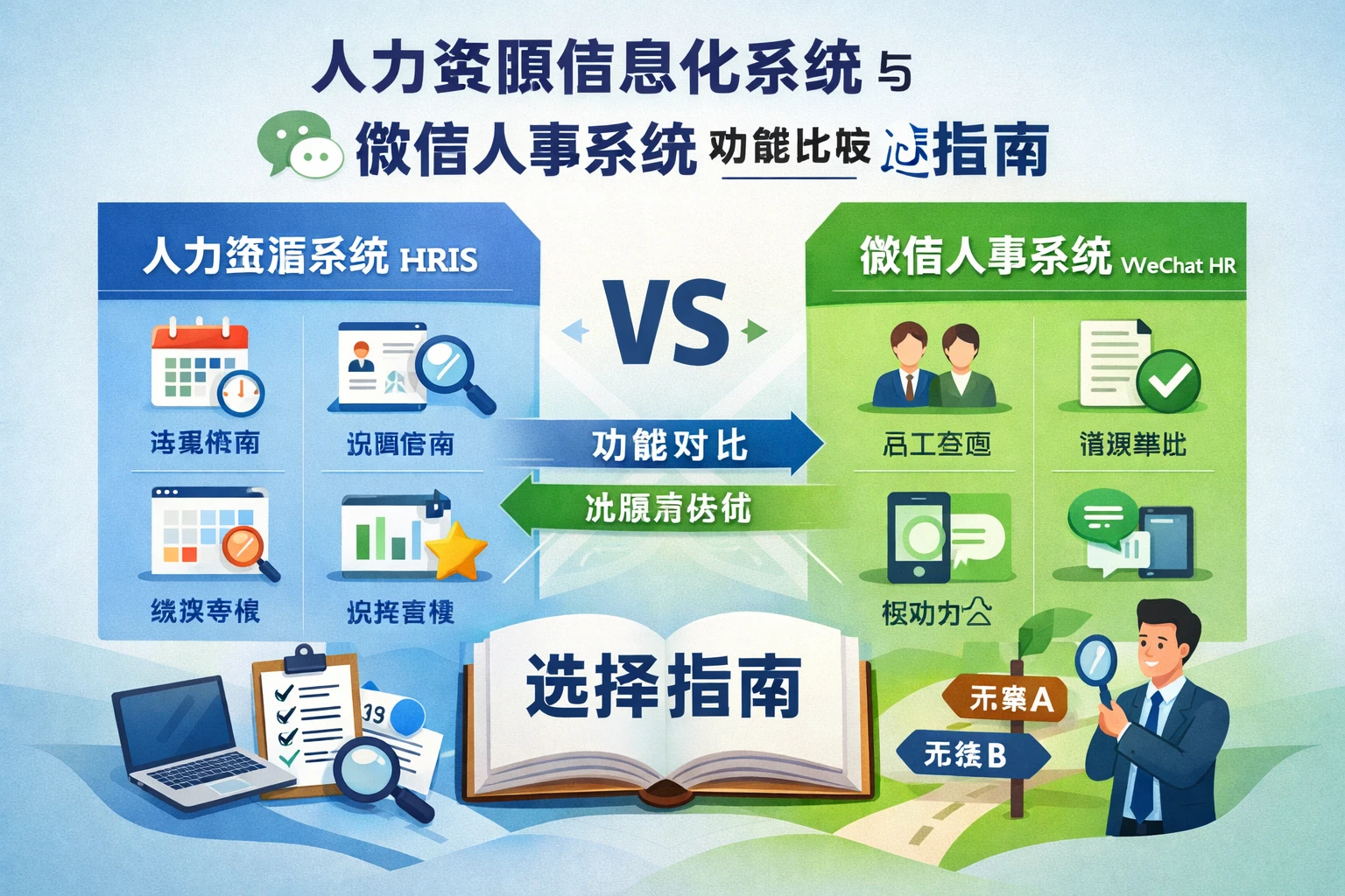人力资源信息化系统与微信人事系统功能比较及选型指南
