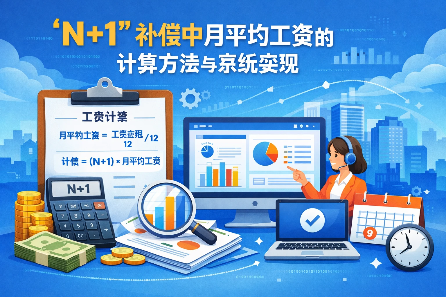 n+1补偿中月平均工资的计算方法与系统实现