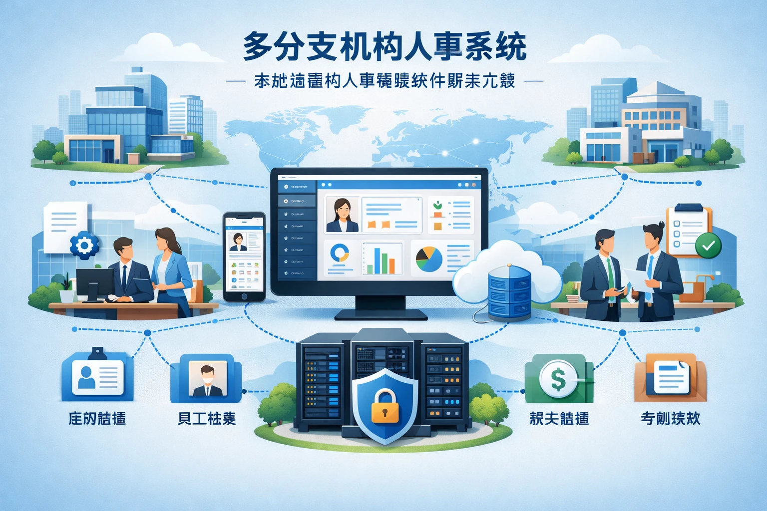 多分支机构人事系统:本地部署的人事管理软件解决方案