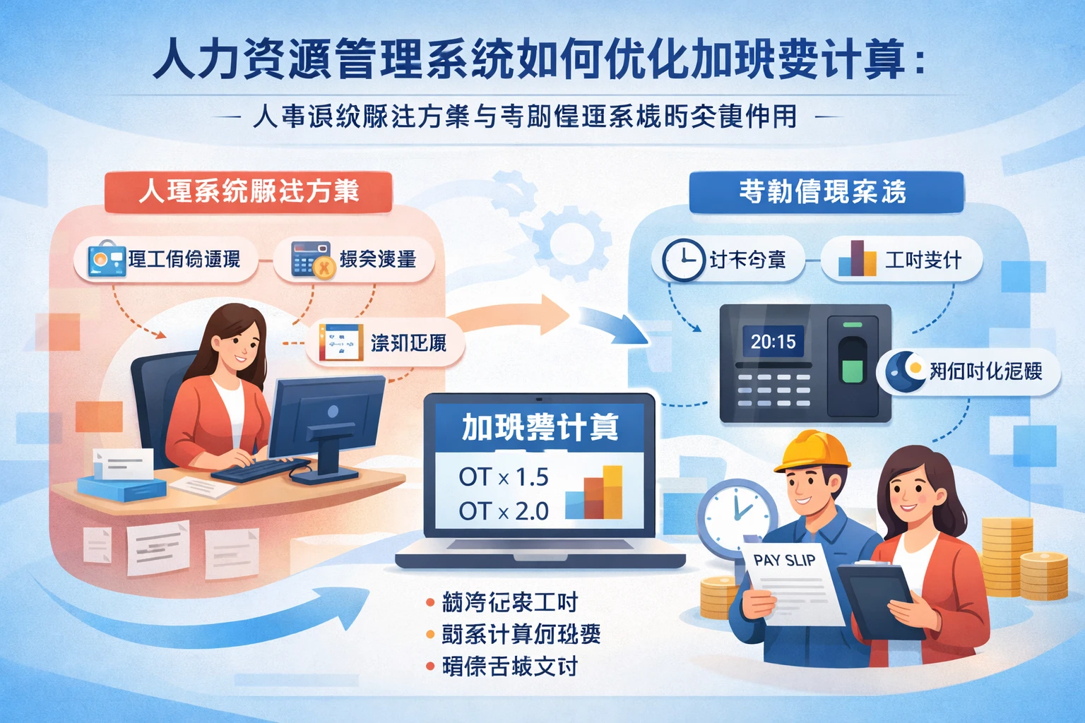人力资源管理系统如何优化加班费计算：人事系统解决方案与考勤管理系统的关键作用