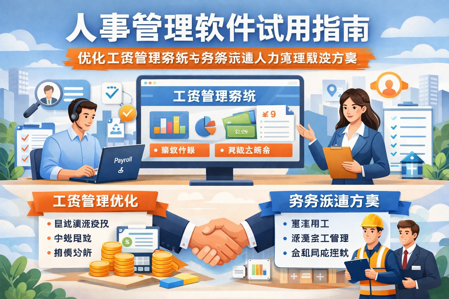 人事管理软件试用指南：优化工资管理系统与劳务派遣人力资源解决方案