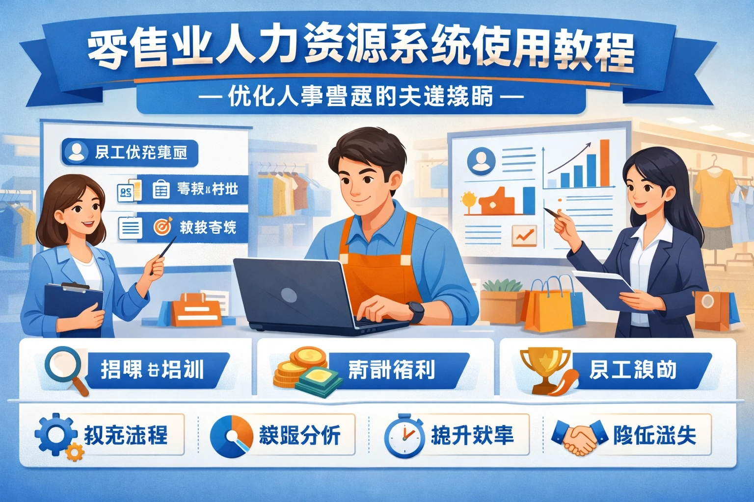 零售业人力资源系统使用教程：优化人事管理的关键策略