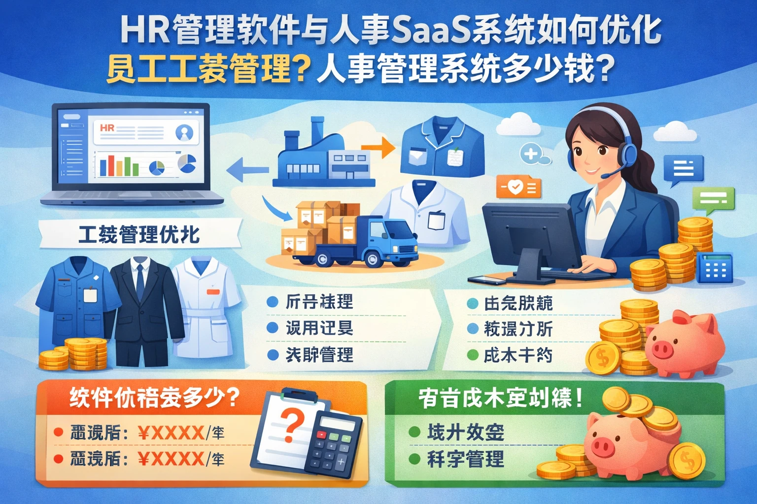 HR管理软件与人事SaaS系统如何优化员工工装管理？人事管理系统多少钱