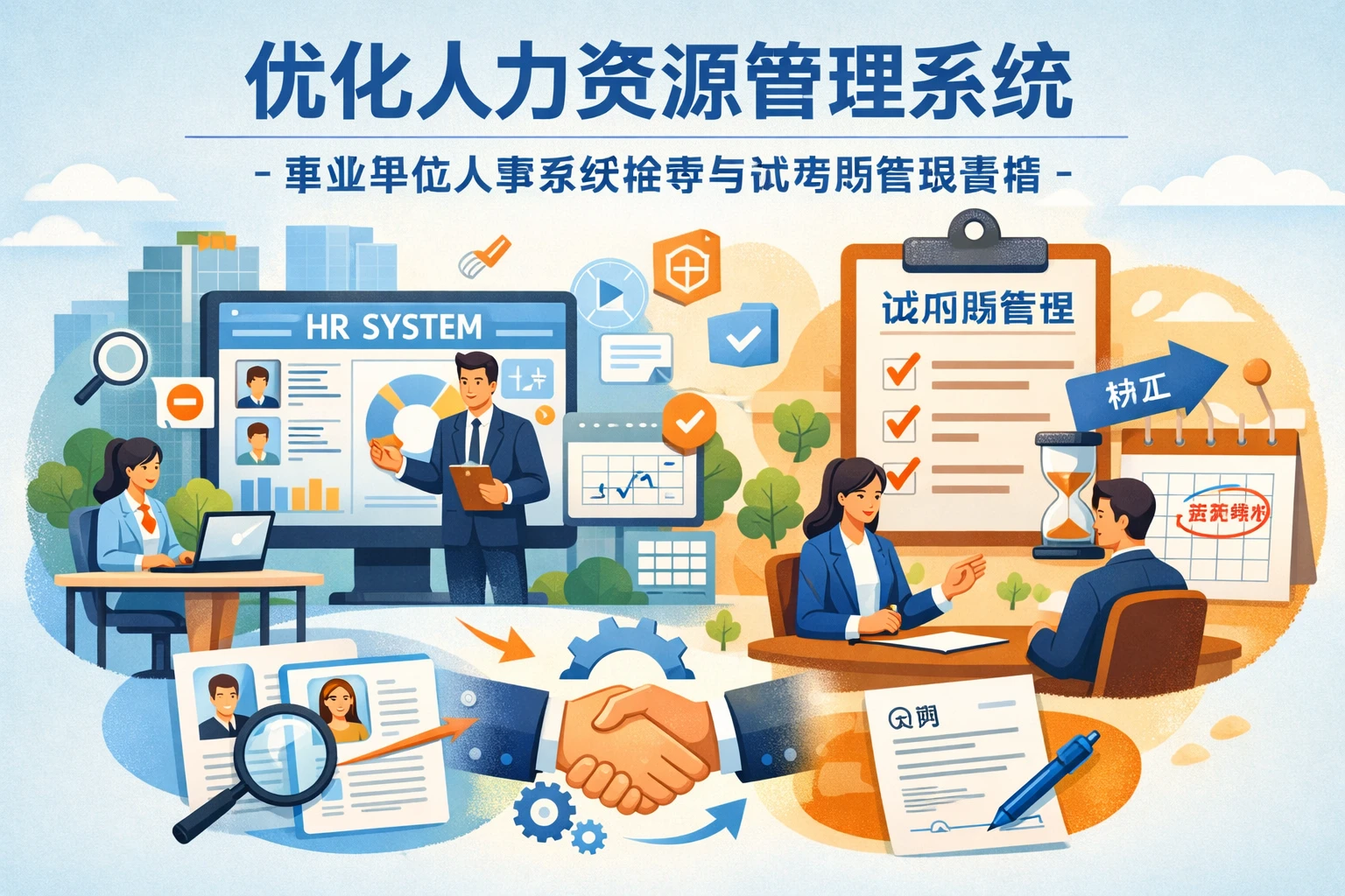 优化人力资源管理系统：事业单位人事系统推荐与试用期管理策略