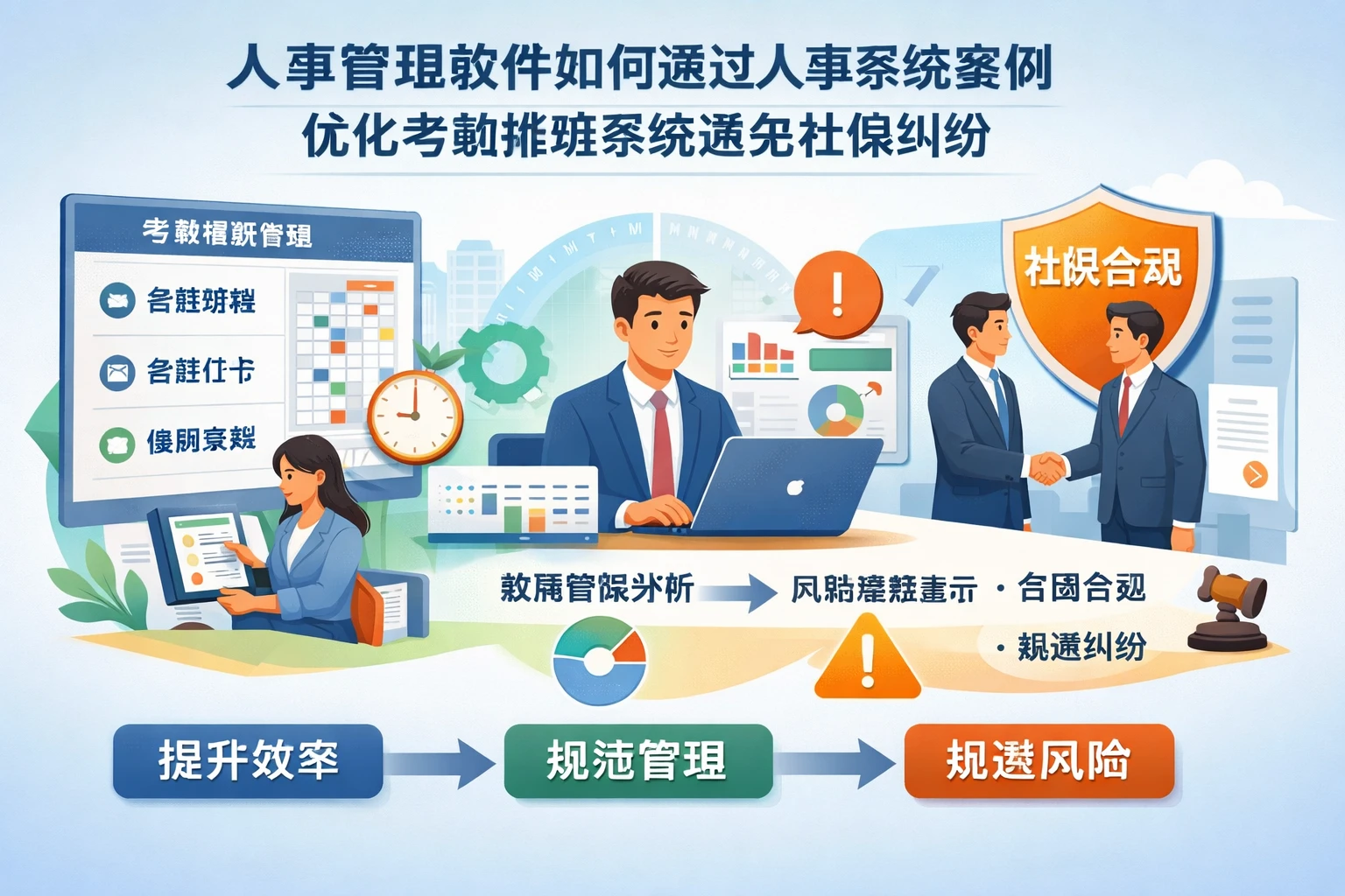 人事管理软件如何通过人事系统案例优化考勤排班系统避免社保纠纷