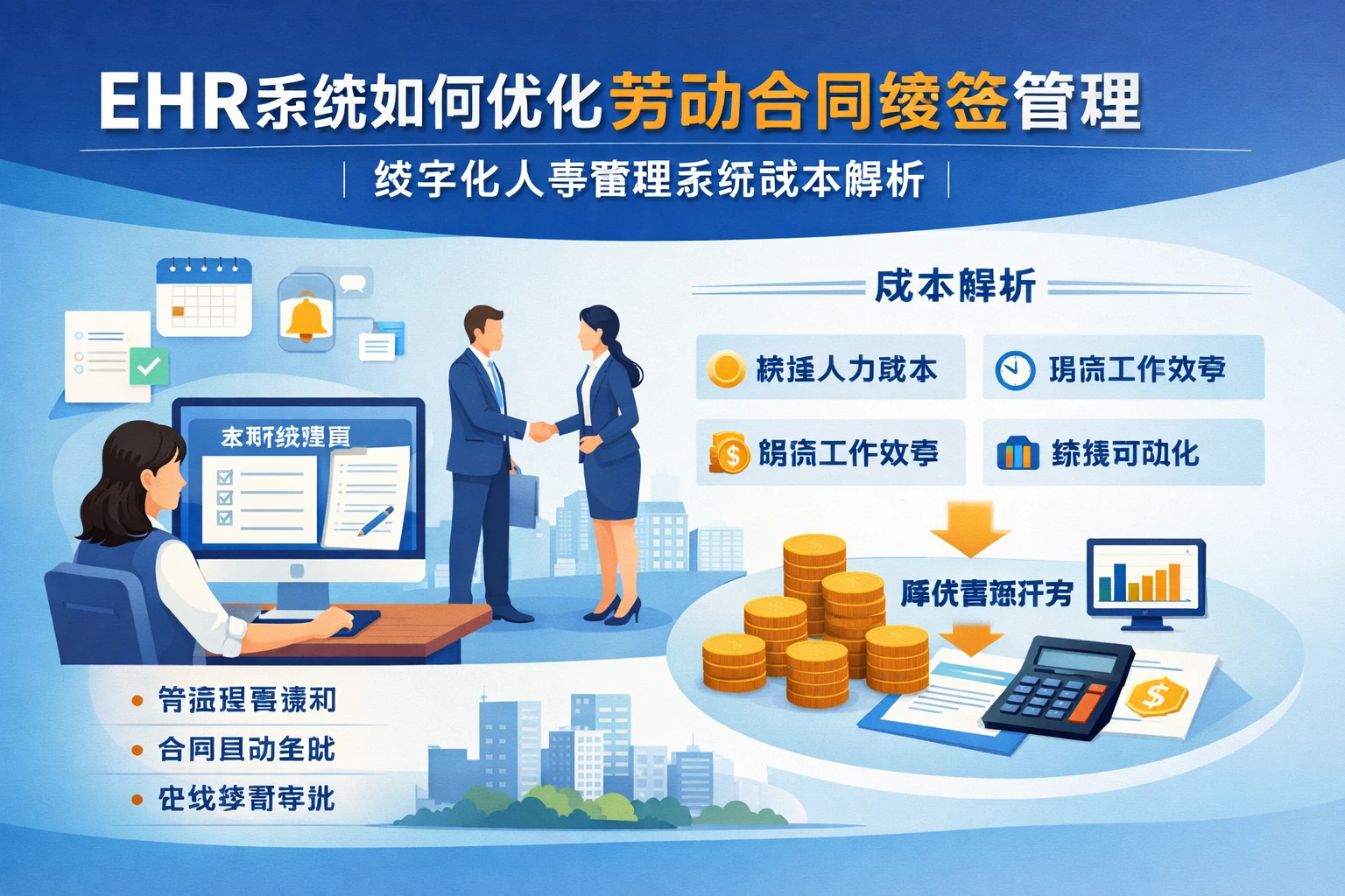 EHR系统如何优化劳动合同续签管理 | 数字化人事管理系统成本解析