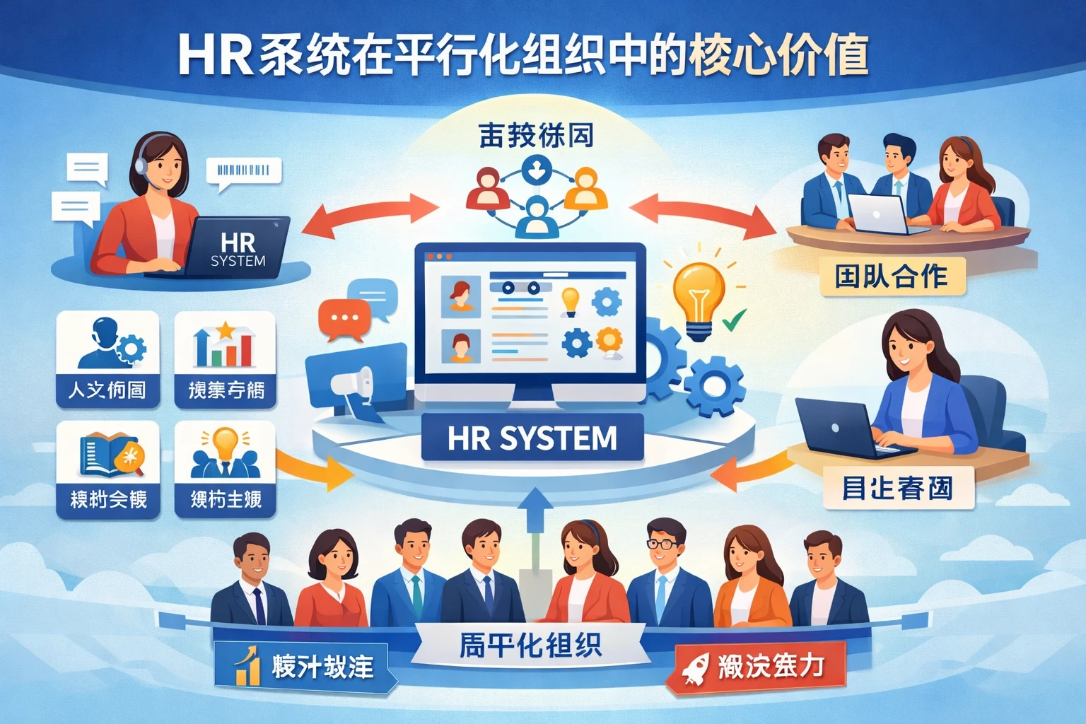 HR系统在平行化组织中的核心价值