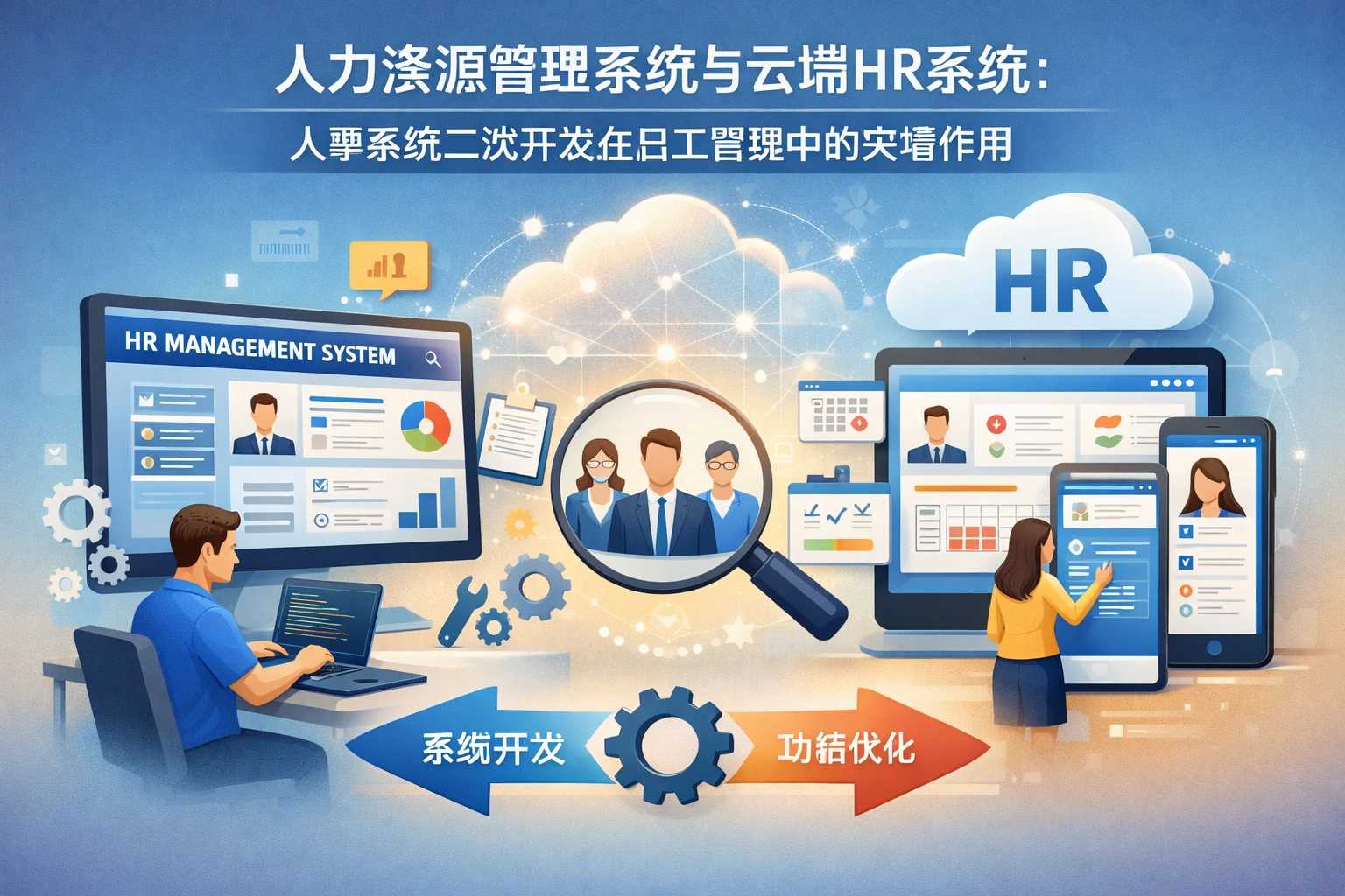 人力资源管理系统与云端HR系统：人事系统二次开发在员工管理中的关键作用