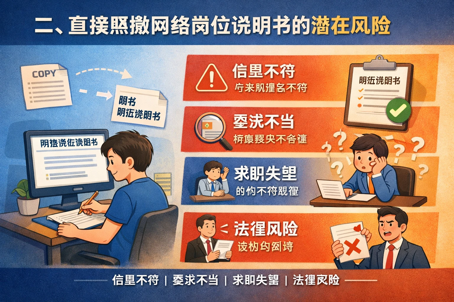 二、直接照搬网络岗位说明书的潜在风险