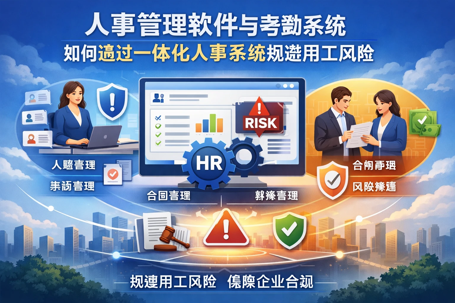 人事管理软件与考勤系统如何通过一体化人事系统规避用工风险