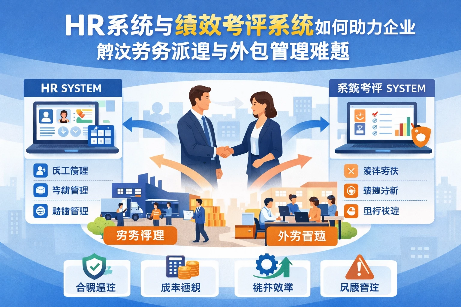 HR系统与绩效考评系统如何助力企业解决劳务派遣与外包管理难题