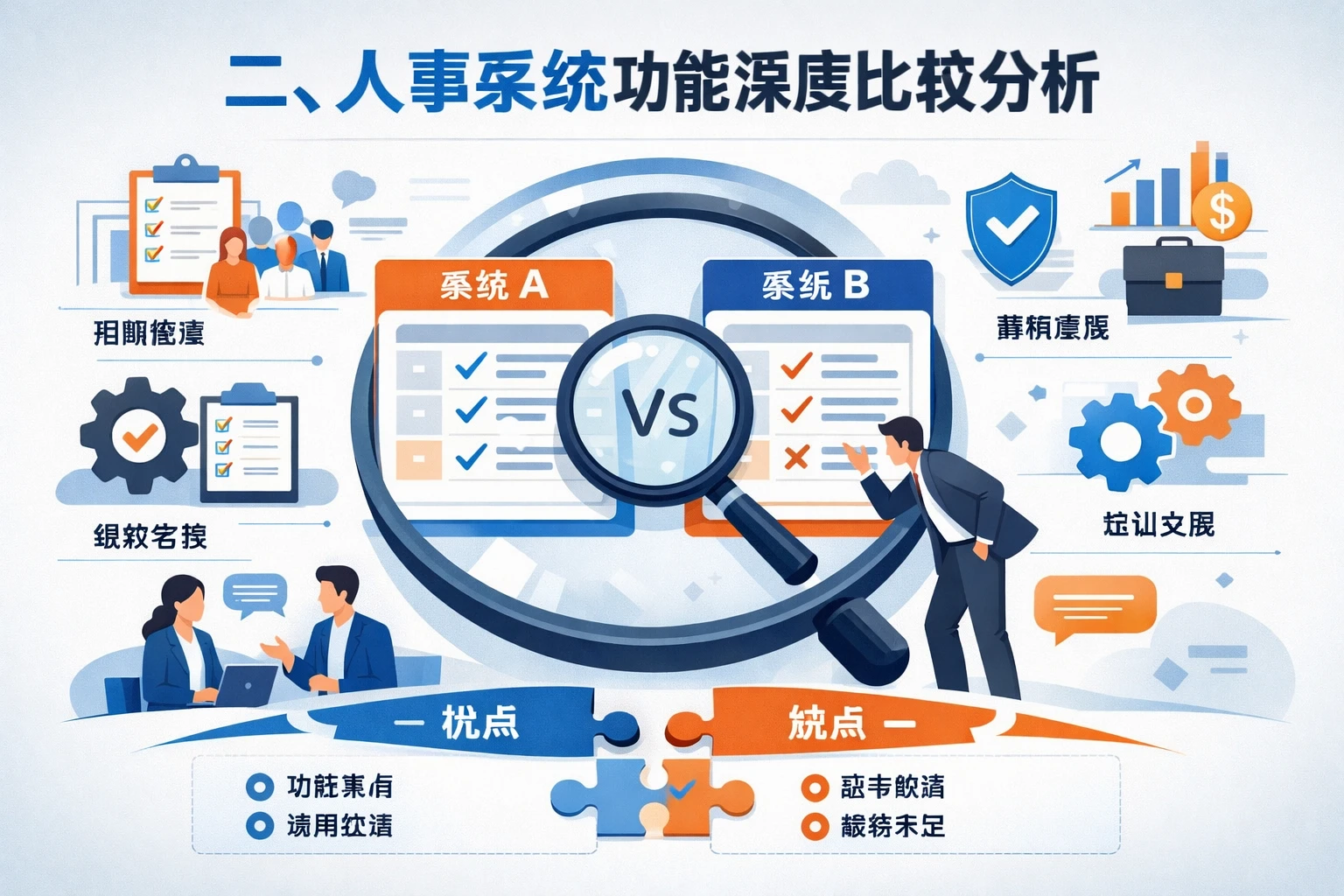 二、人事系统功能深度比较分析