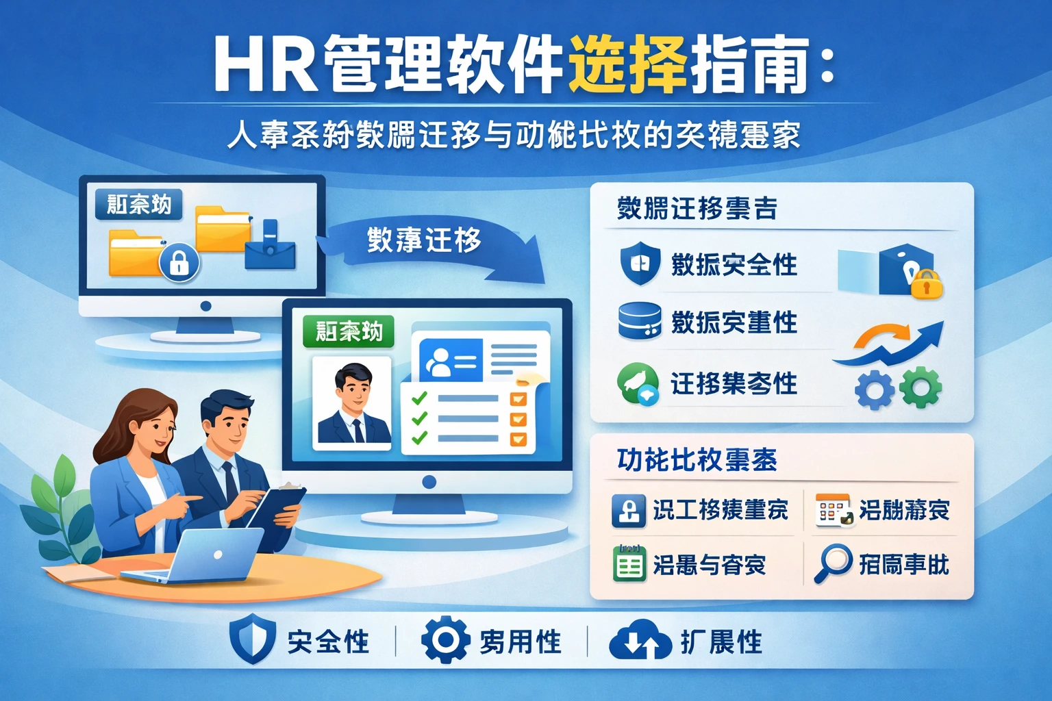 HR管理软件选择指南：人事系统数据迁移与功能比较的关键要素