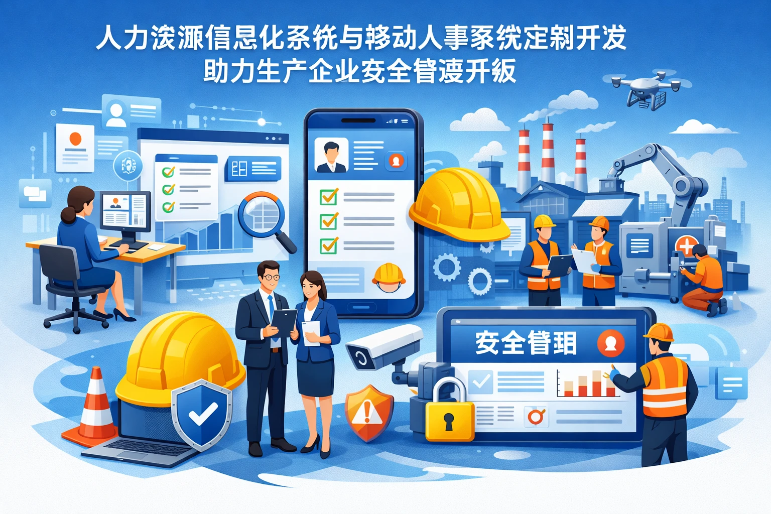 人力资源信息化系统与移动人事系统定制开发助力生产企业安全管理升级