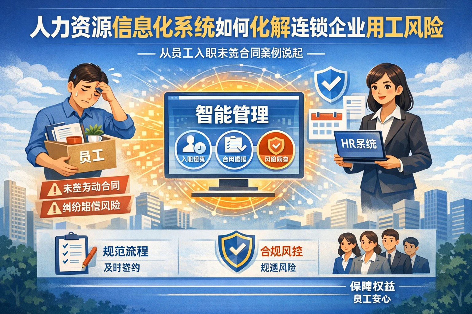 人力资源信息化系统如何化解连锁企业用工风险——从员工入职未签合同案例说起