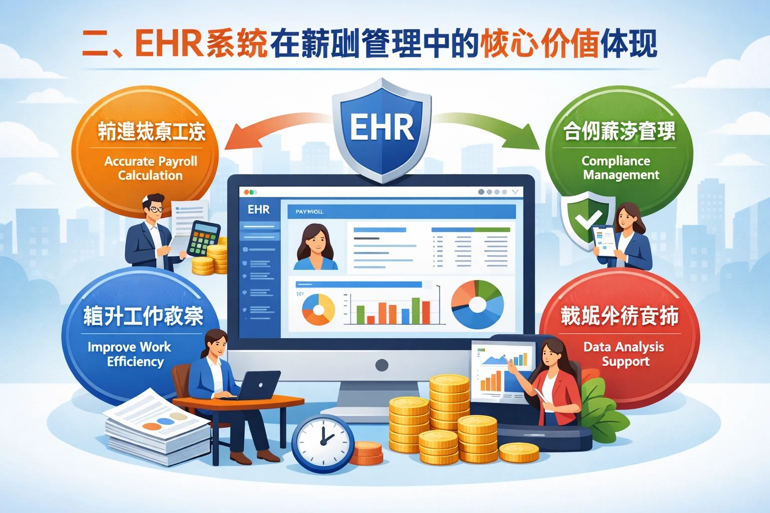二、EHR系统在薪酬管理中的核心价值体现