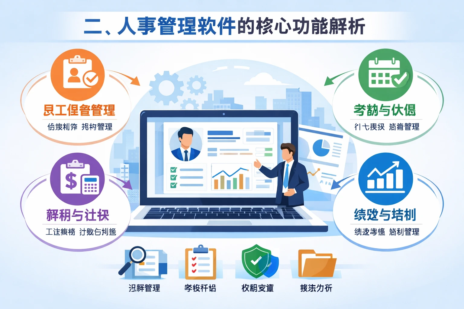 二、人事管理软件的核心功能解析
