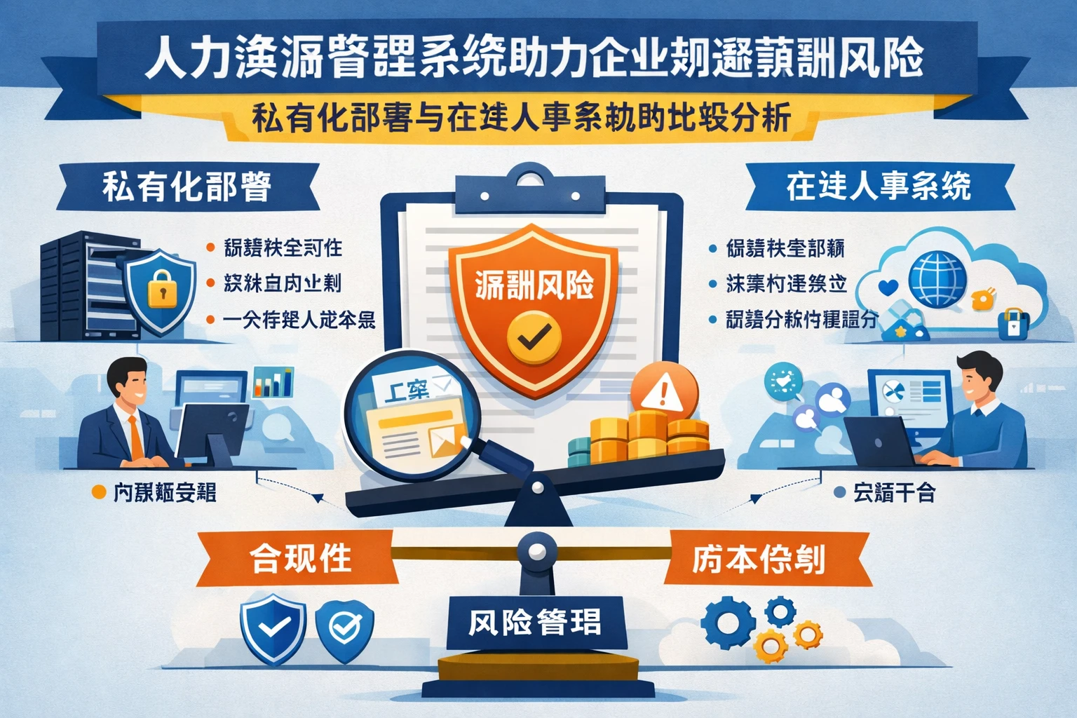 人力资源管理系统助力企业规避薪酬风险：私有化部署与在线人事系统的比较分析