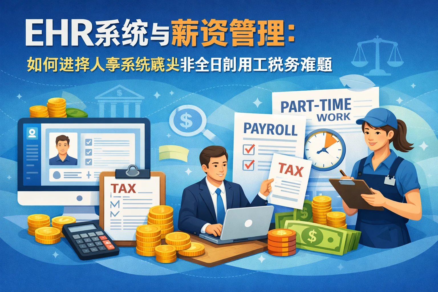 EHR系统与薪资管理:如何选择人事系统解决非全日制用工税务难题