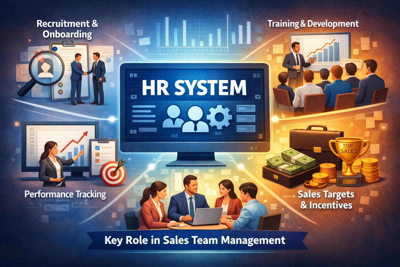 人力资源系统在销售团队管理中的核心作用