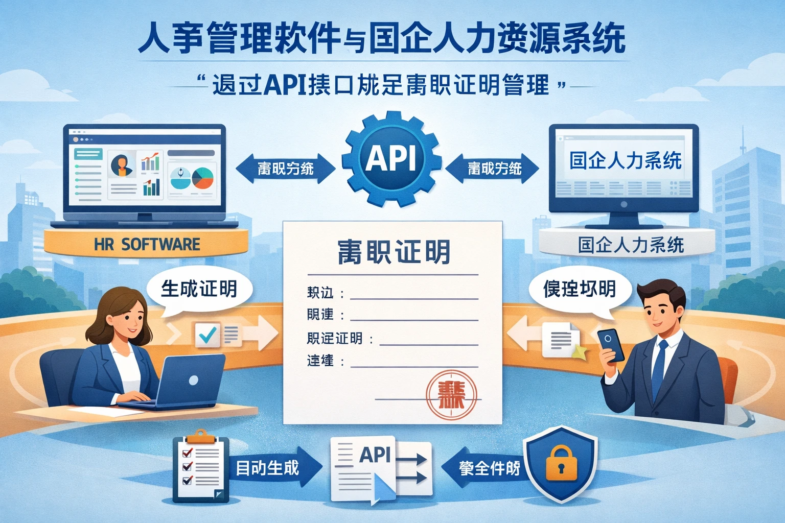 人事管理软件与国企人力资源系统：通过API接口规范离职证明管理