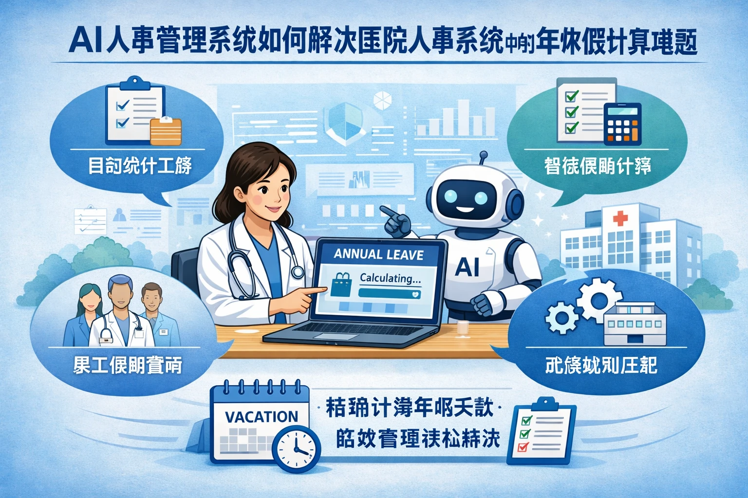 AI人事管理系统如何解决医院人事系统中的年休假计算难题
