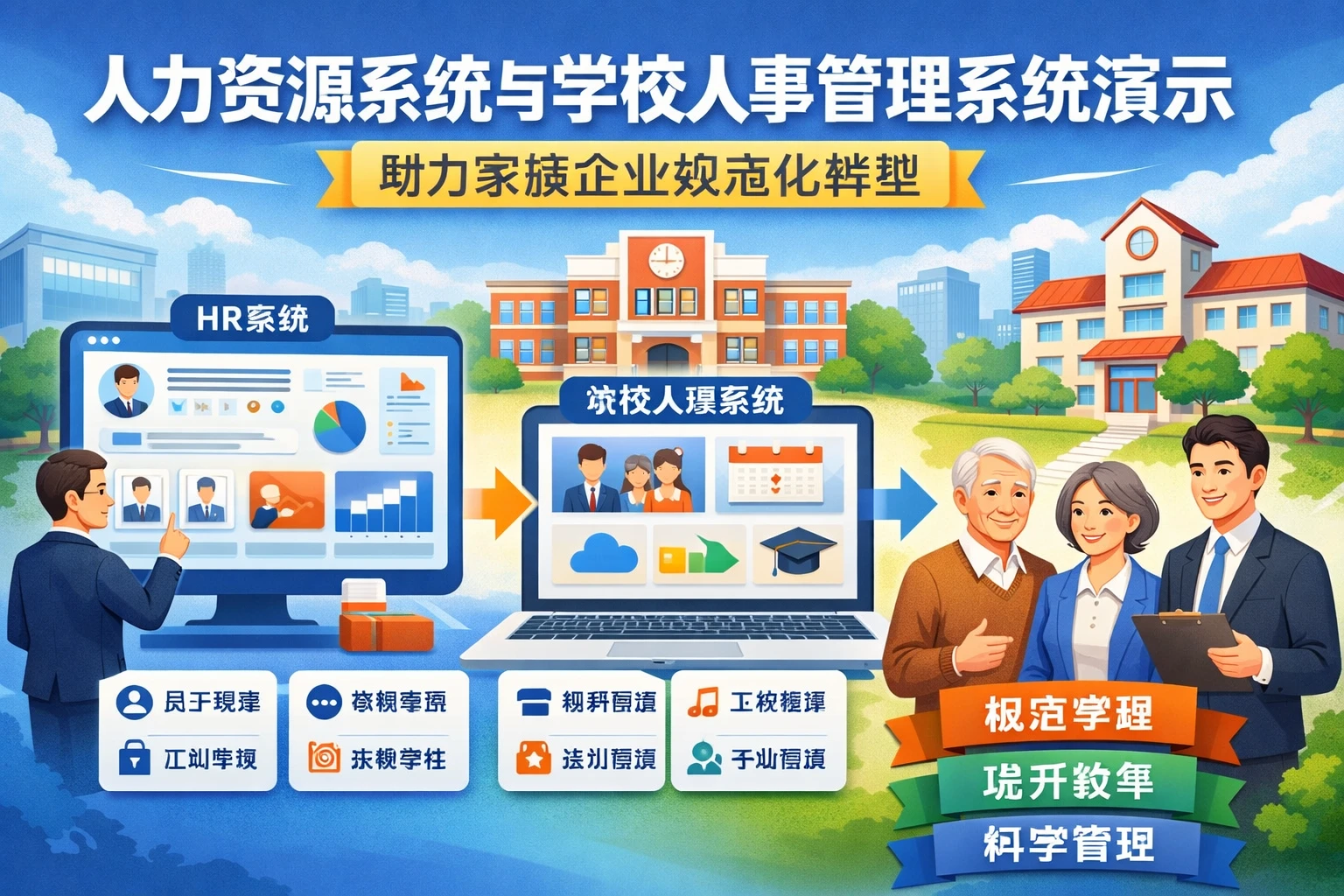 人力资源系统与学校人事管理系统演示：助力家族企业规范化转型