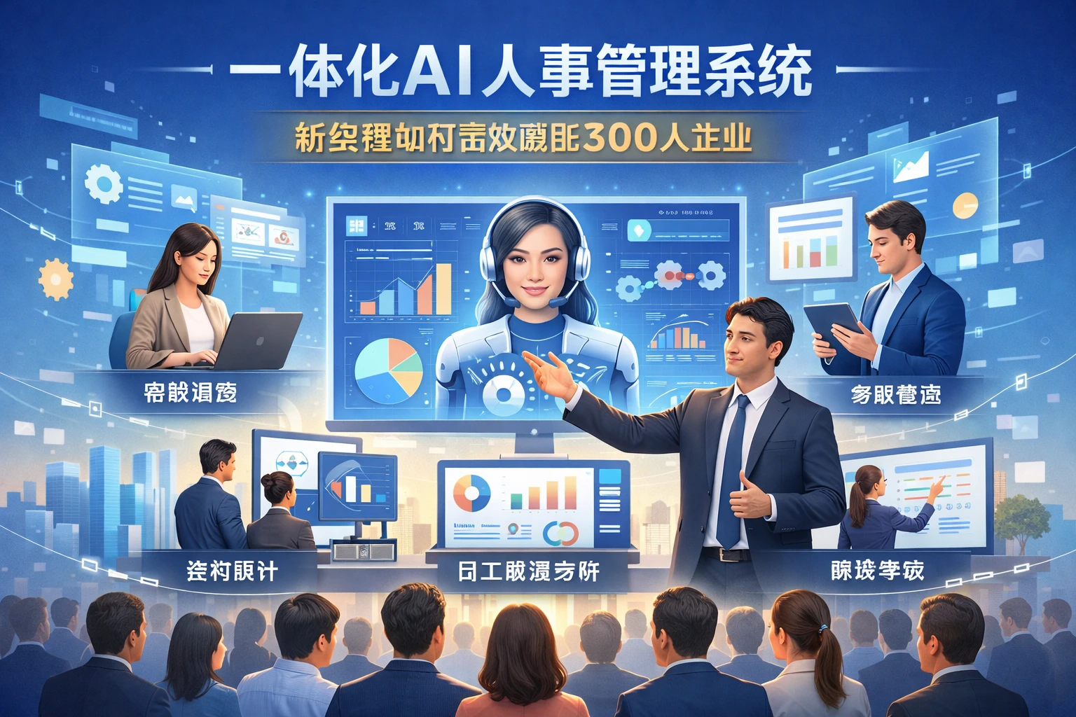 一体化AI人事管理系统:新经理如何高效赋能300人企业