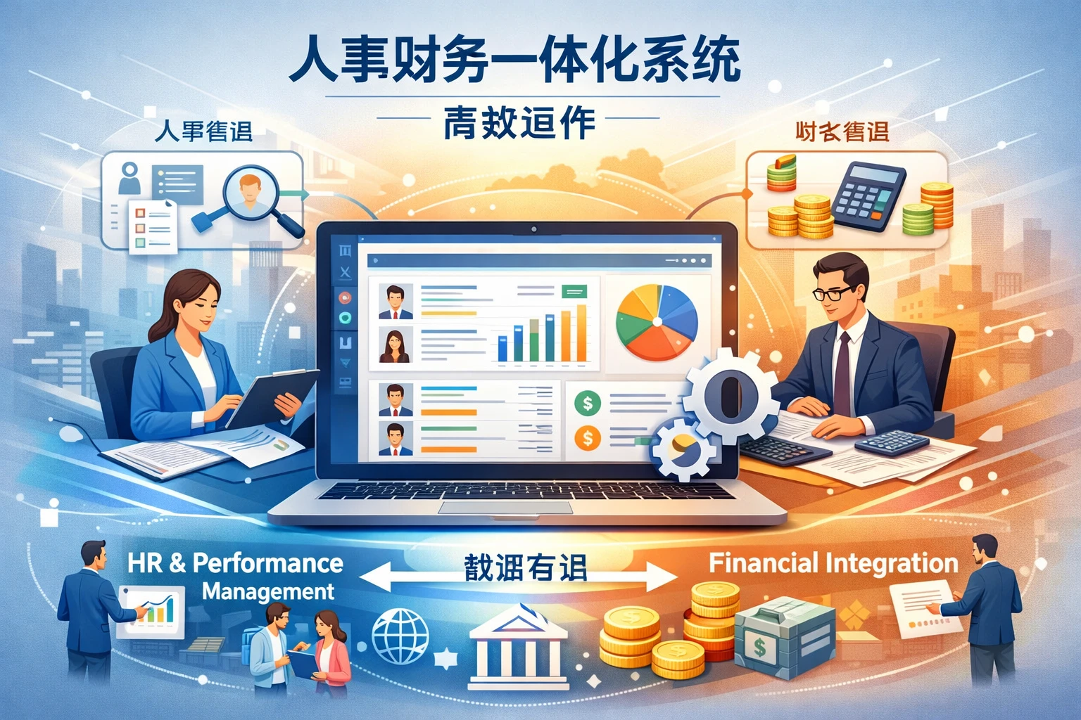 优化人事管理软件与绩效管理系统，实现人事财务一体化系统的高效运作