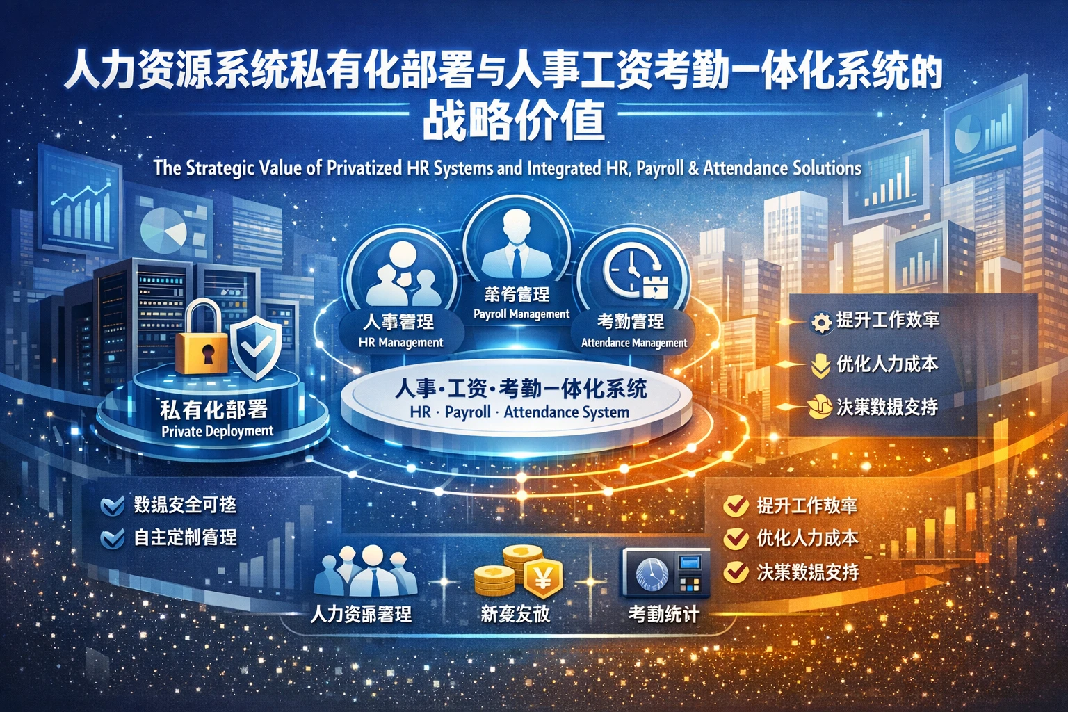 人力资源系统私有化部署与人事工资考勤一体化系统的战略价值