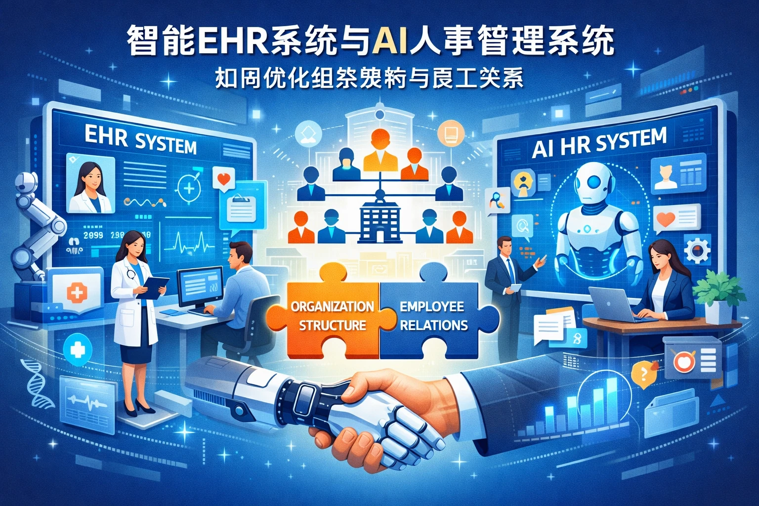 智能EHR系统与AI人事管理系统如何优化组织架构与员工关系