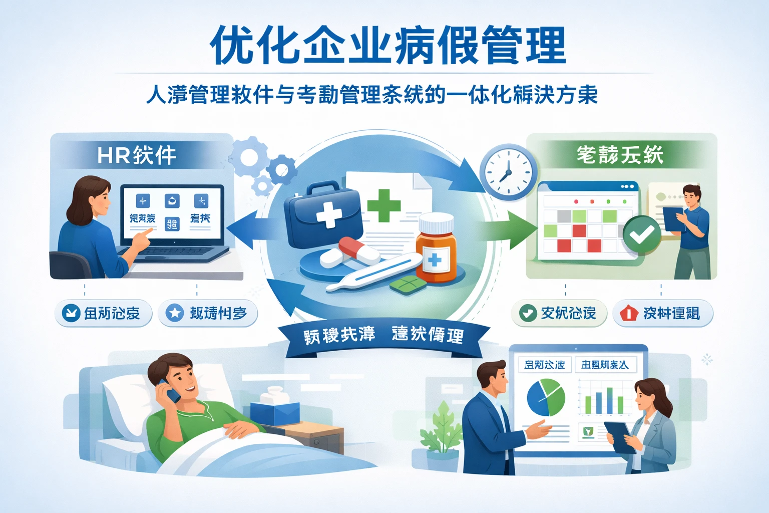 优化企业病假管理:人事管理软件与考勤管理系统的一体化解决方案