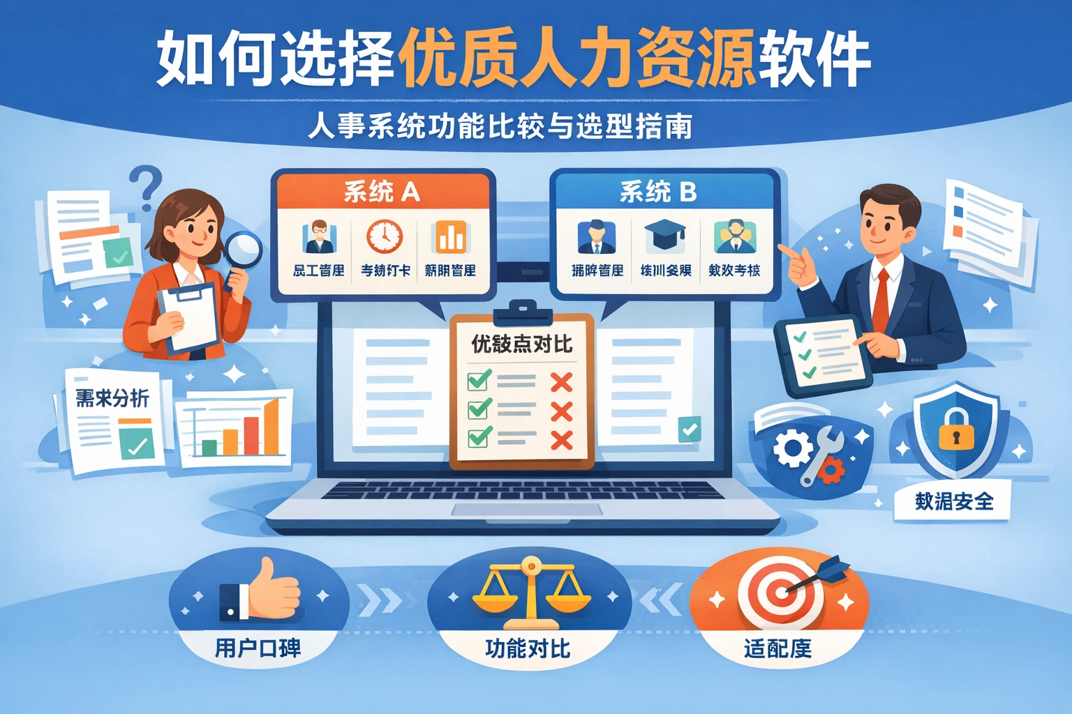 如何选择优质人力资源软件：人事系统功能比较与选型指南