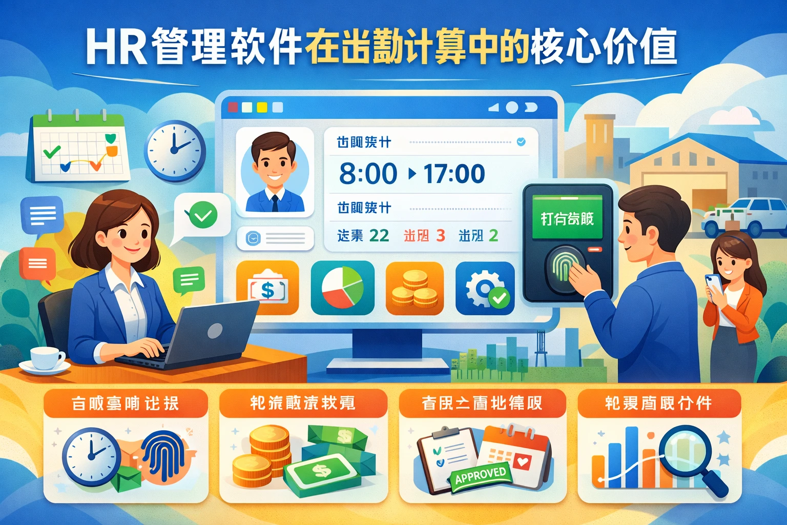 HR管理软件在出勤计算中的核心价值