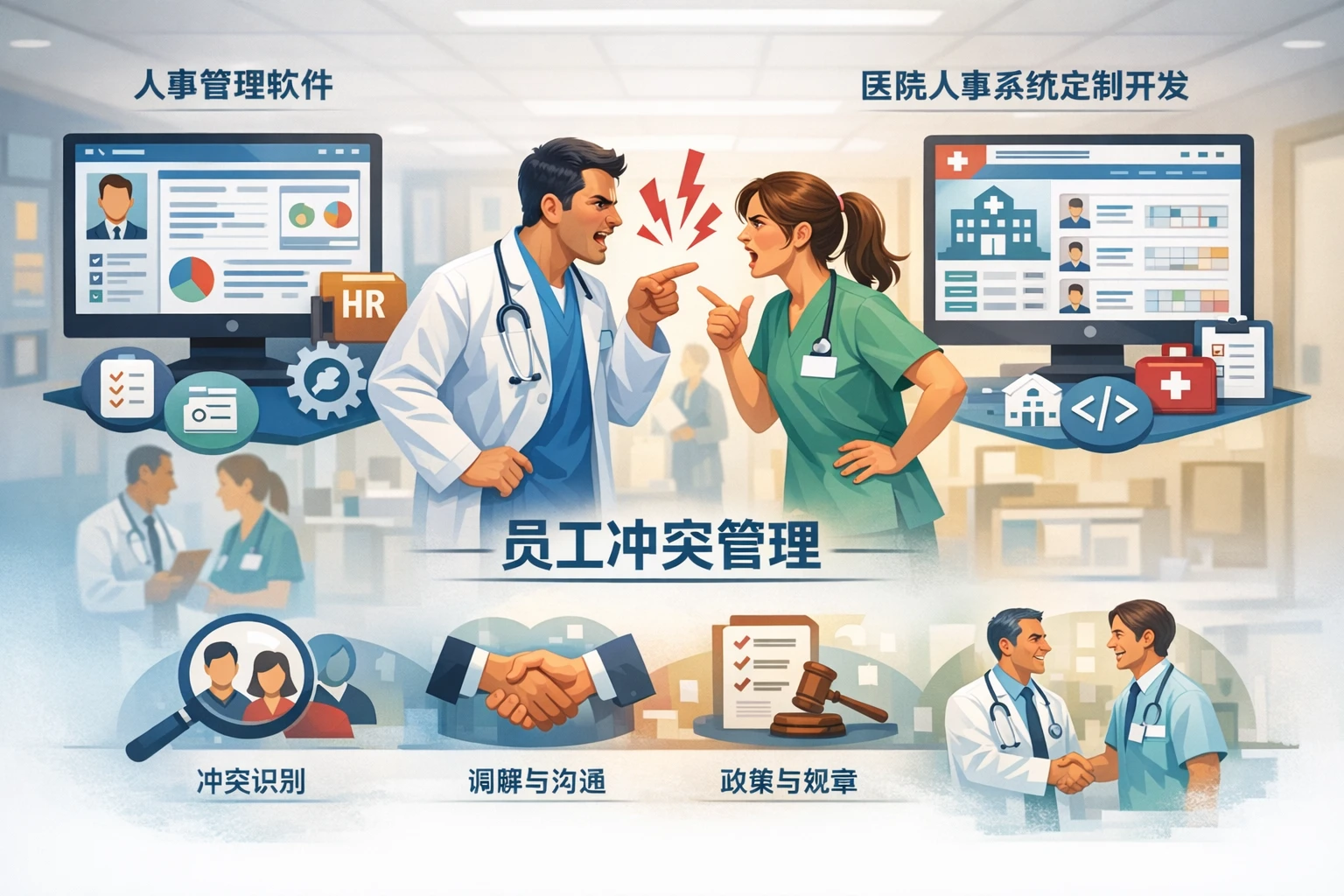 人事管理软件与医院人事系统定制开发在员工冲突管理中的关键作用