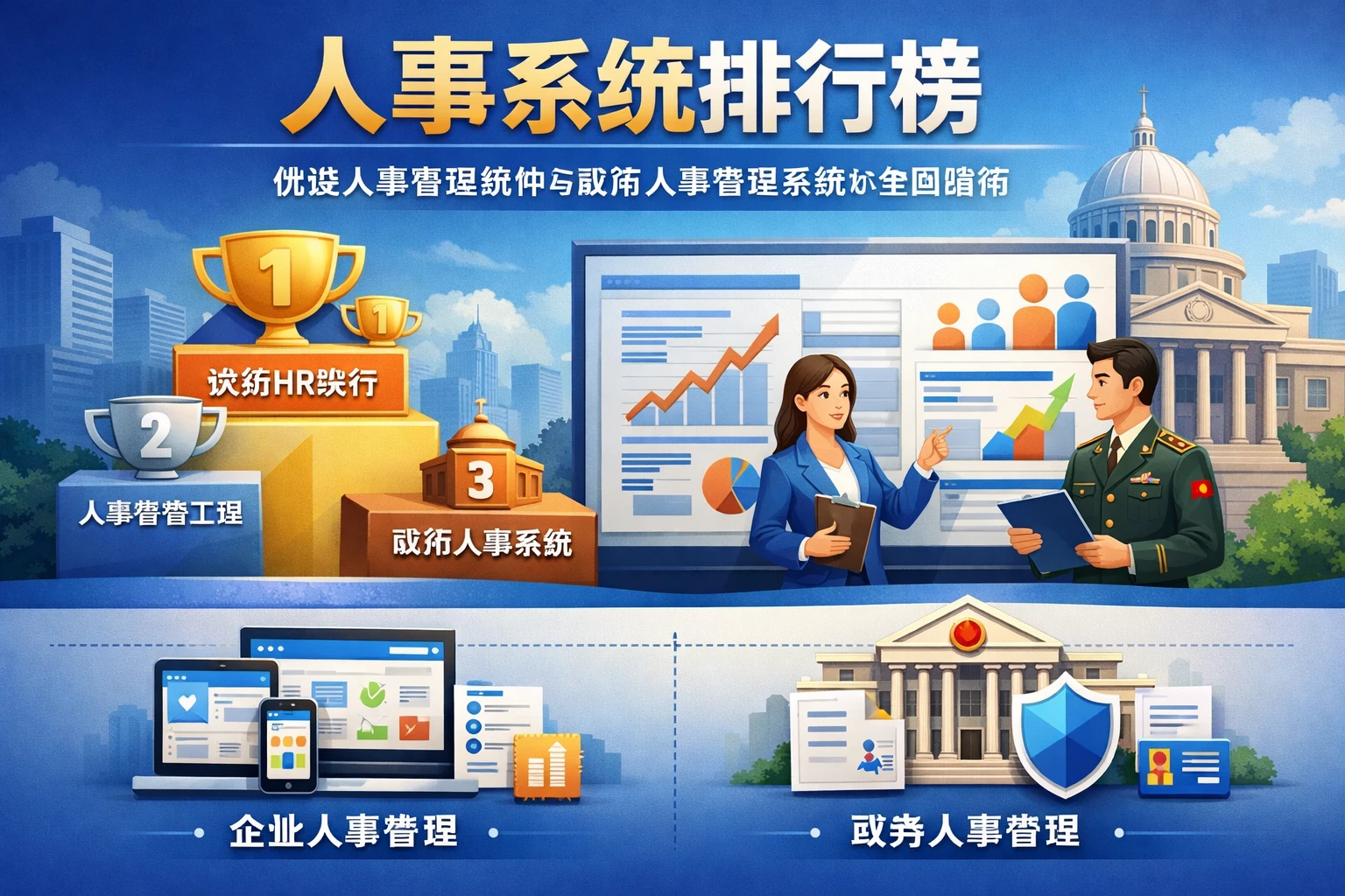 人事系统排行榜：优选人事管理软件与政府人事管理系统的全面指南