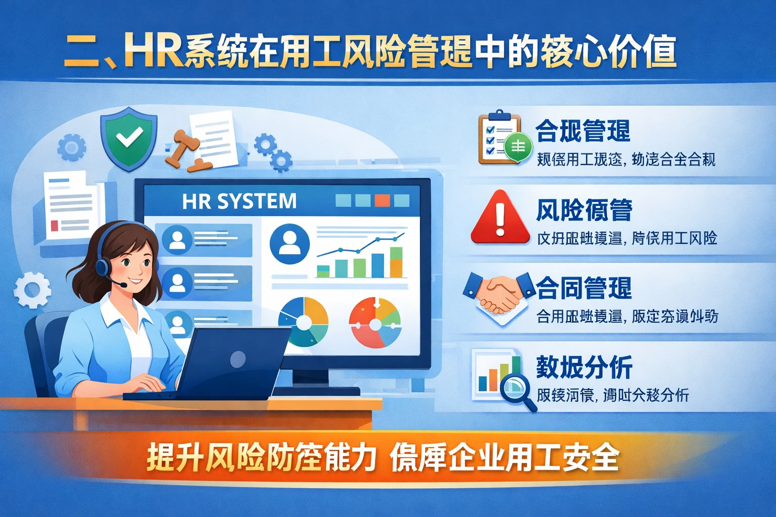 二、HR系统在用工风险管理中的核心价值