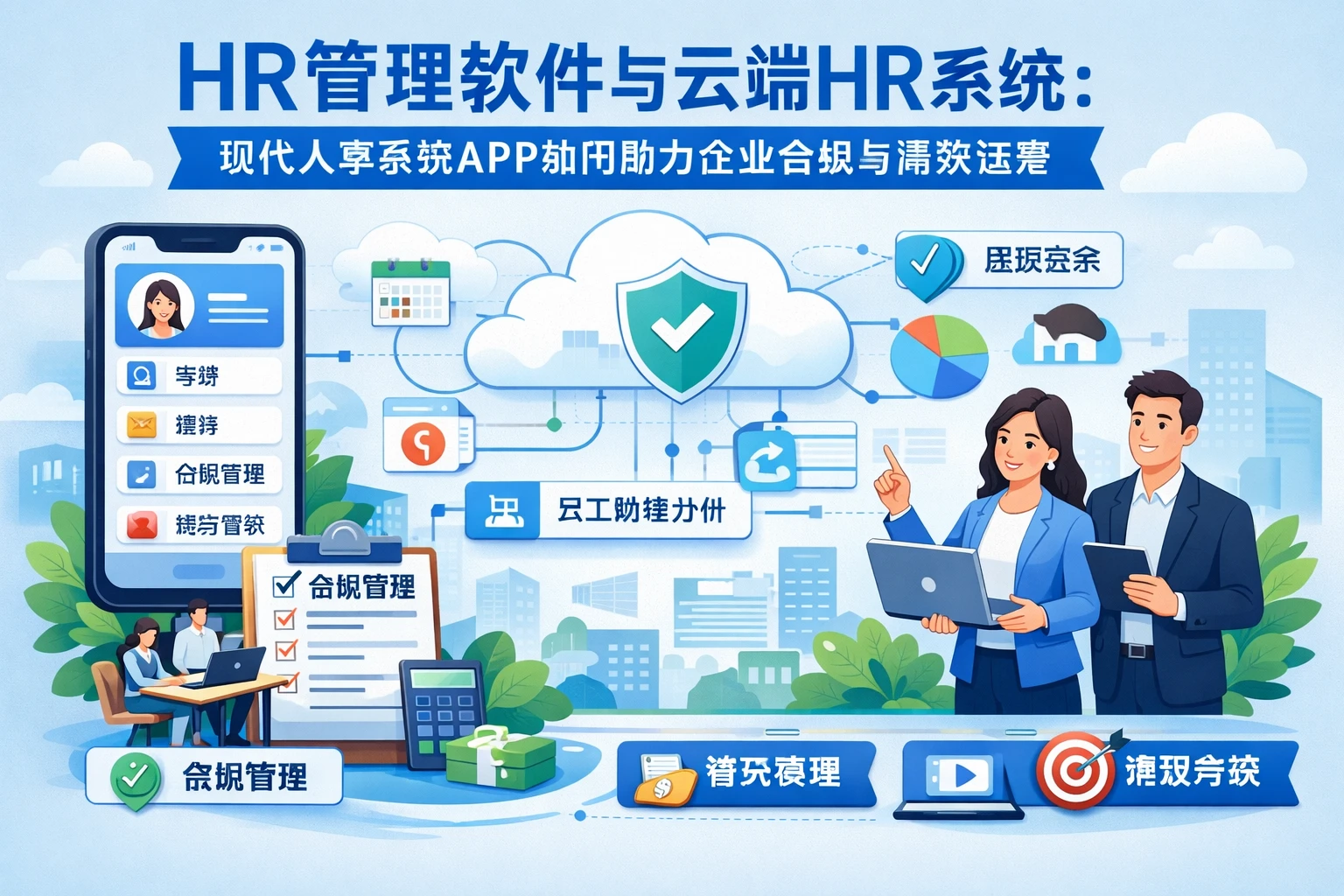 HR管理软件与云端HR系统：现代人事系统APP如何助力企业合规与高效运营