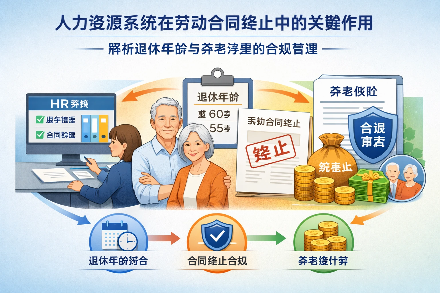 人力资源系统在劳动合同终止中的关键作用：解析退休年龄与养老待遇的合规管理