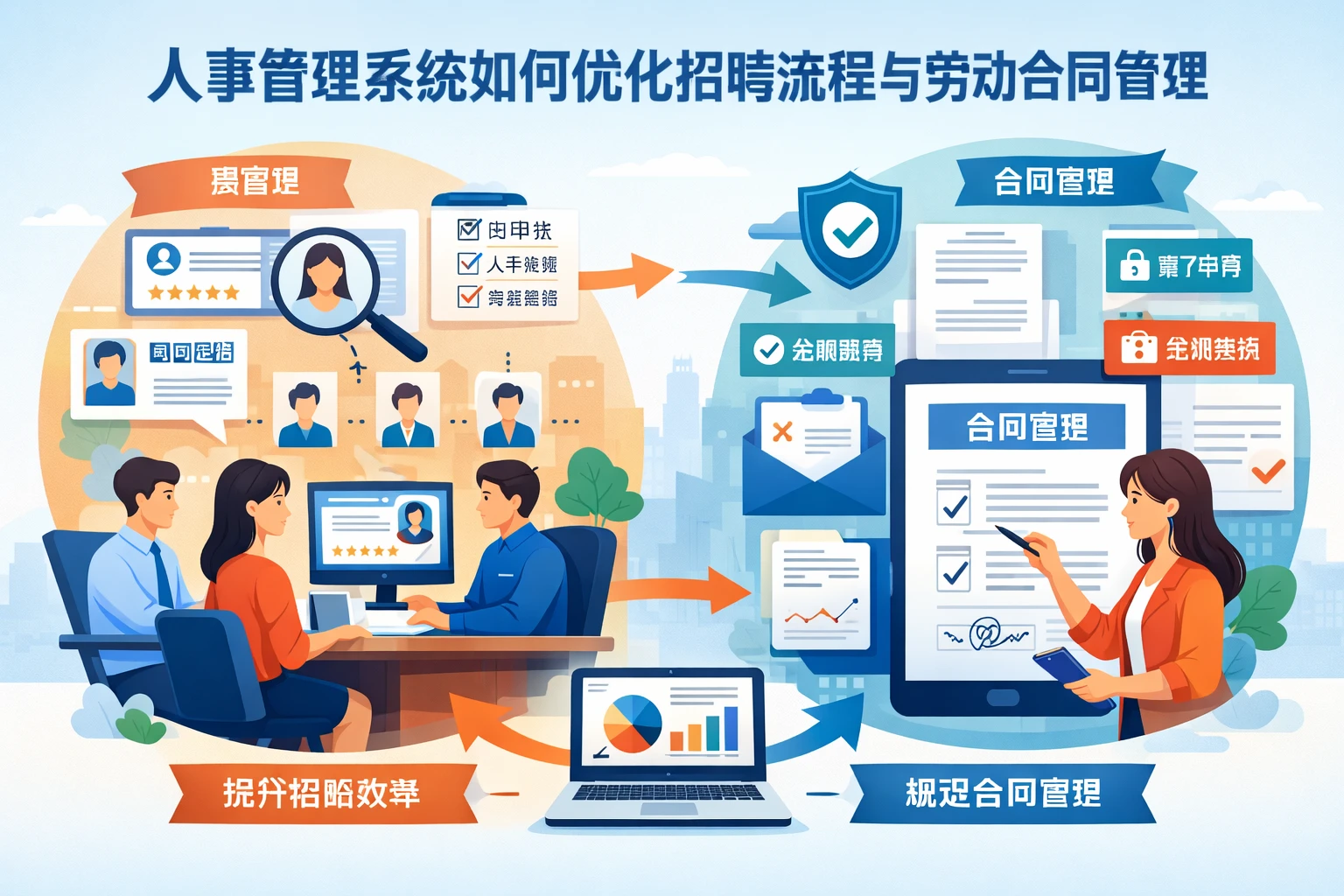 人事管理系统如何优化招聘流程与劳动合同管理