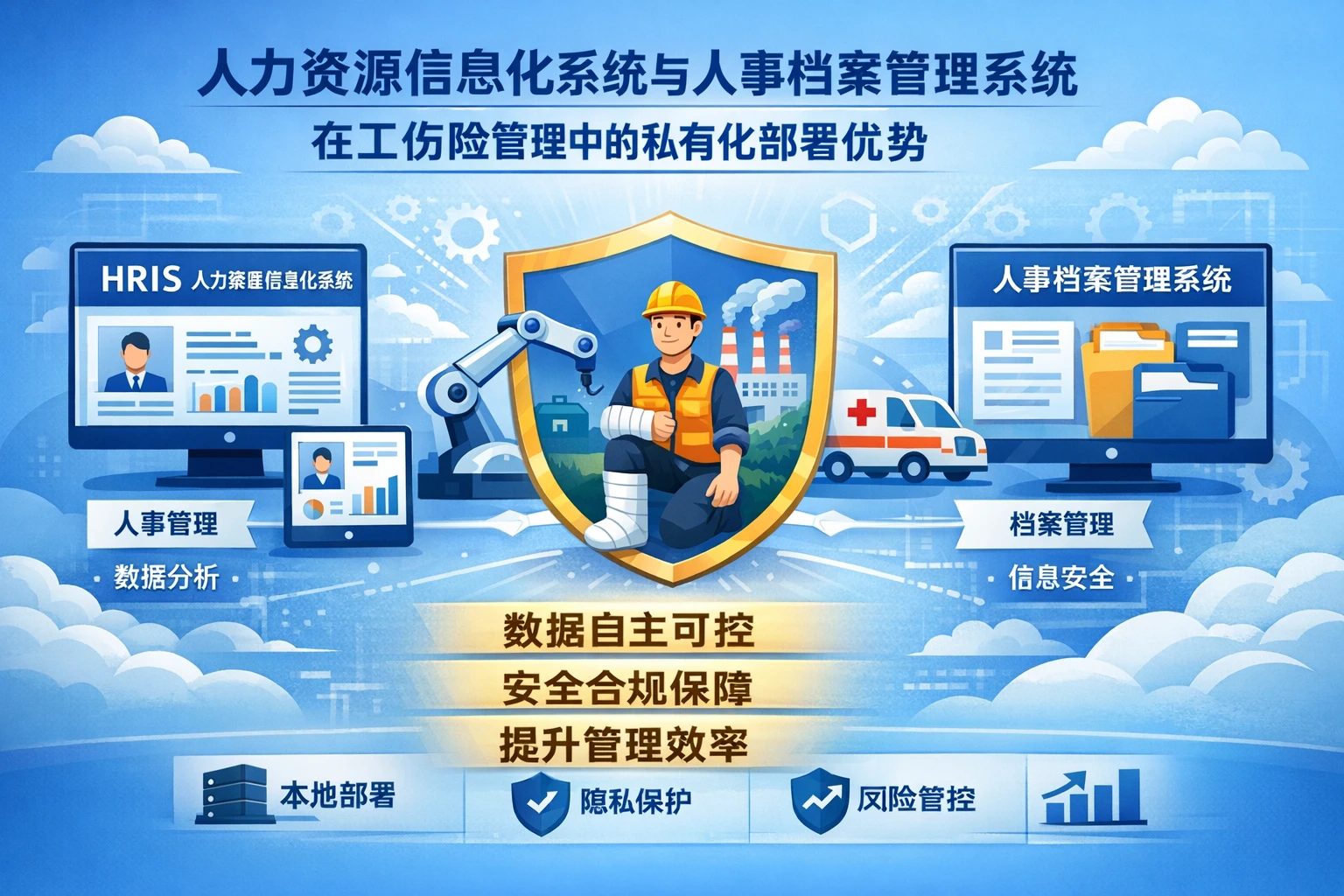 人力资源信息化系统与人事档案管理系统在工伤险管理中的私有化部署优势