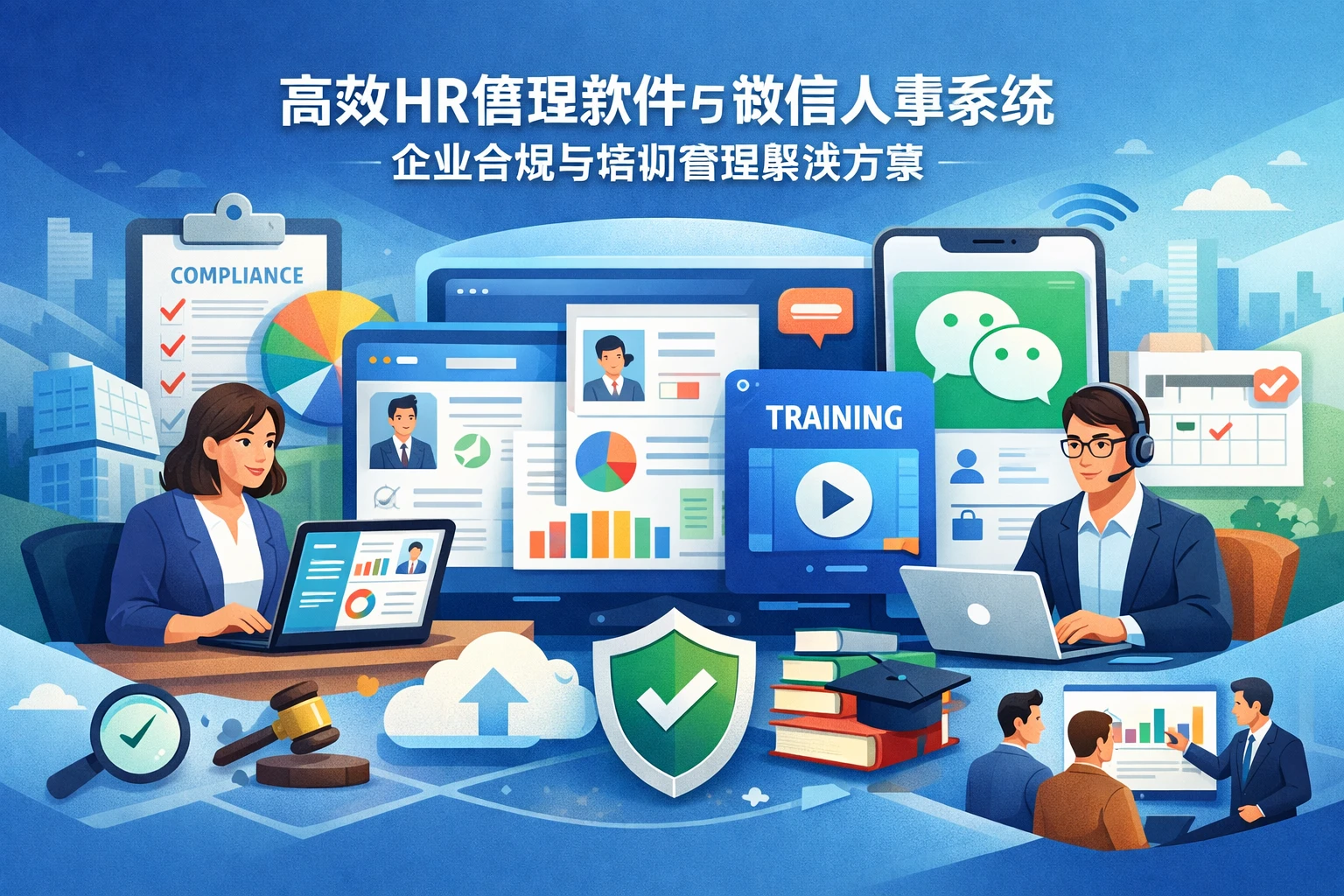 高效HR管理软件与微信人事系统：企业合规与培训管理解决方案