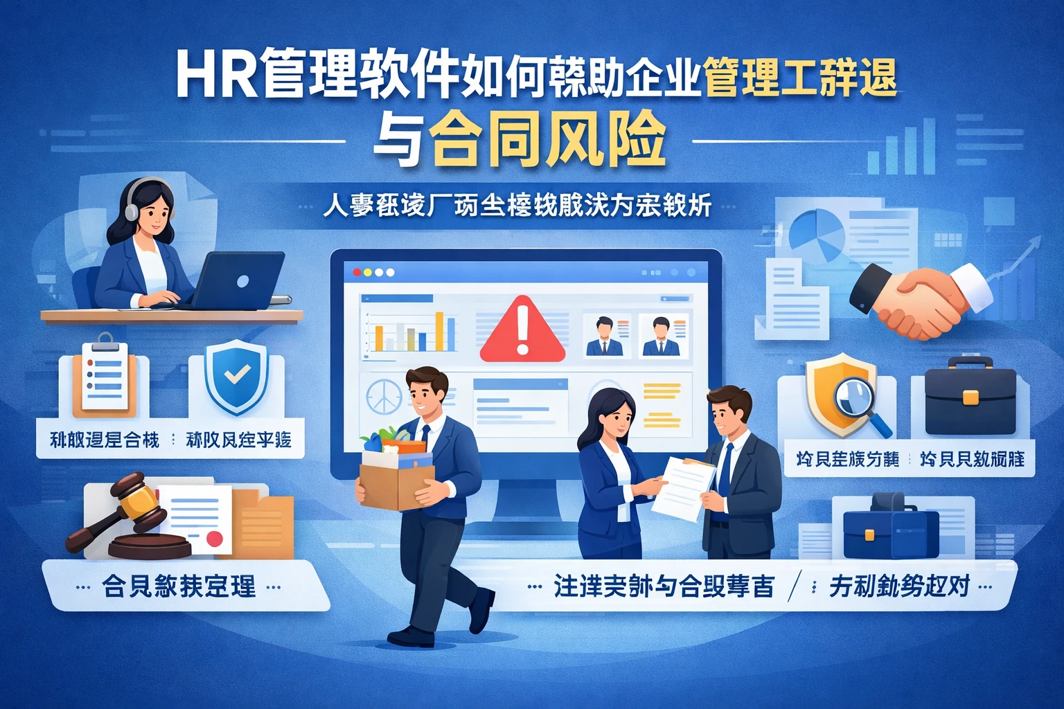 HR管理软件如何帮助企业管理员工辞退与合同风险 - 人事系统厂商全模块解决方案解析