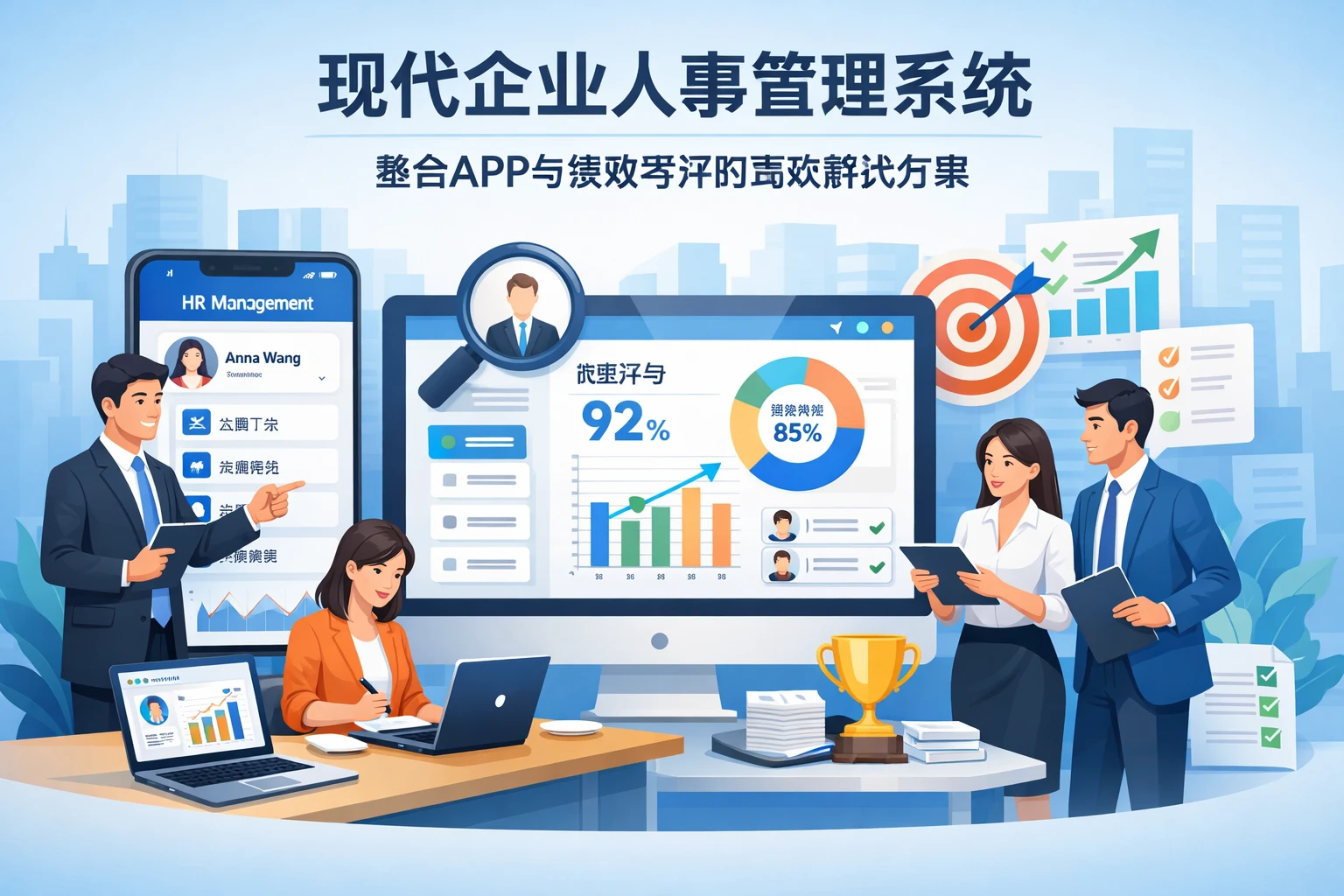 现代企业人事管理系统：整合APP与绩效考评的高效解决方案