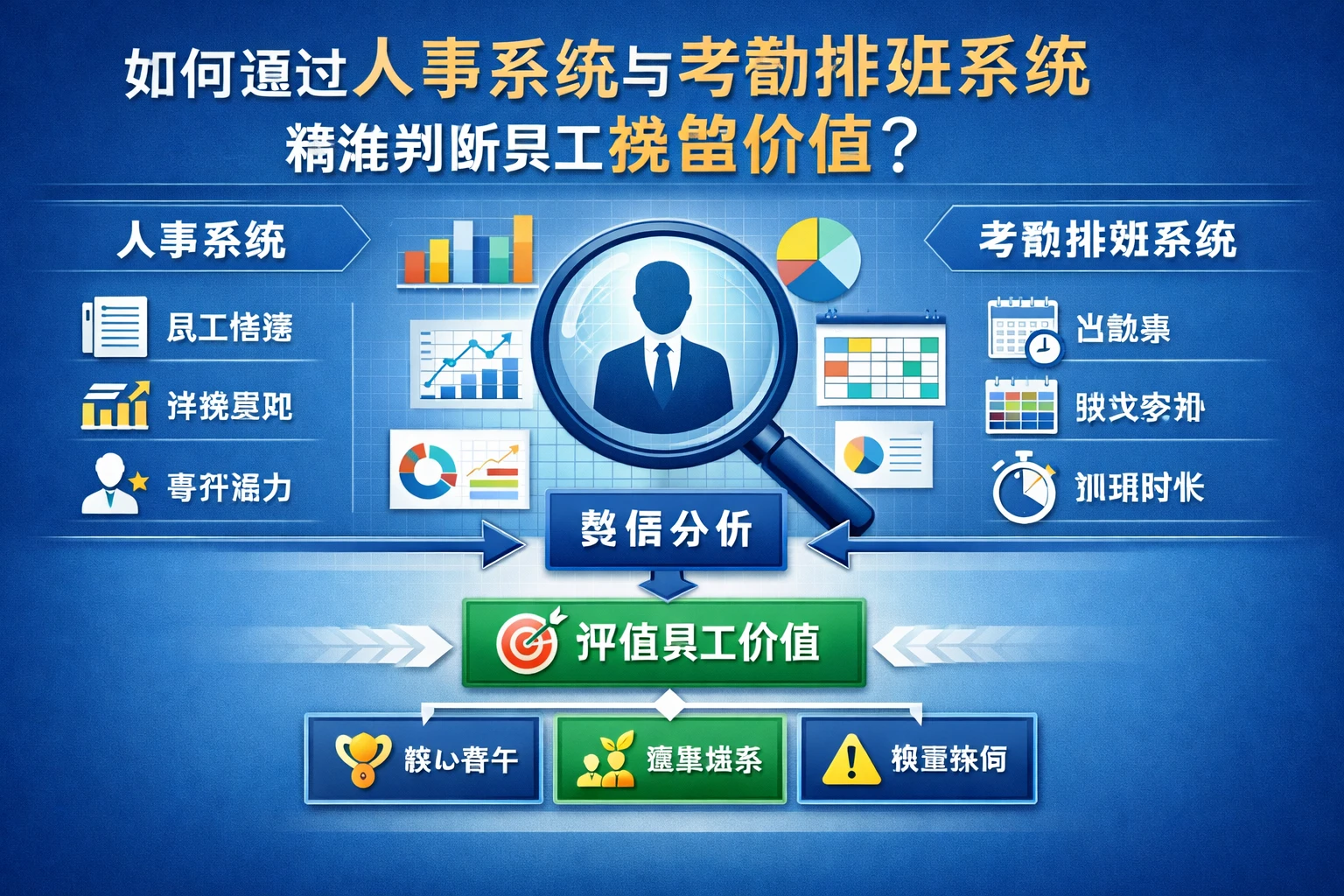 如何通过人事系统与考勤排班系统精准判断员工挽留价值