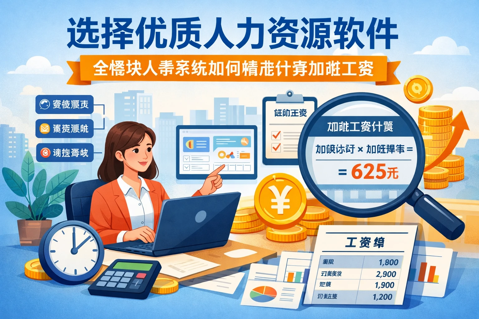 选择优质人力资源软件：全模块人事系统如何精准计算加班工资