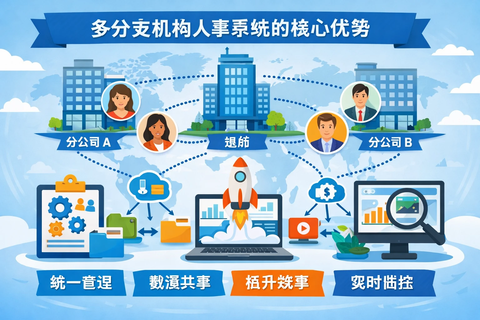 多分支机构人事系统的核心优势