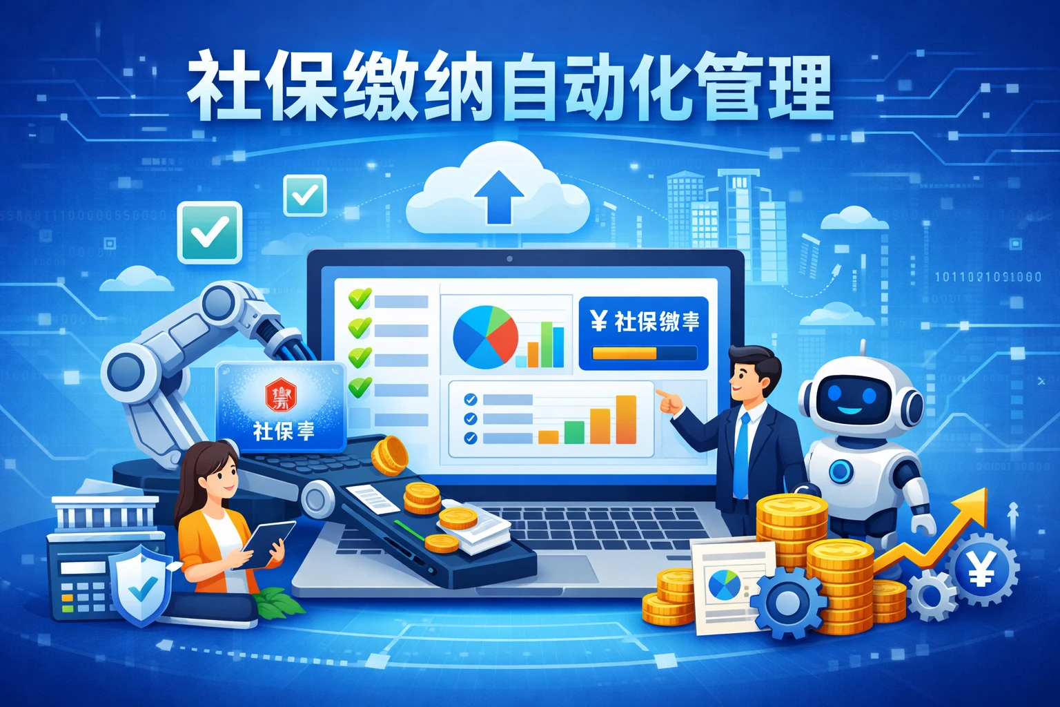 社保缴纳自动化管理