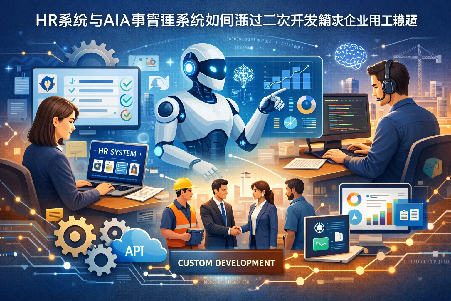 HR系统与AI人事管理系统如何通过二次开发解决企业用工难题