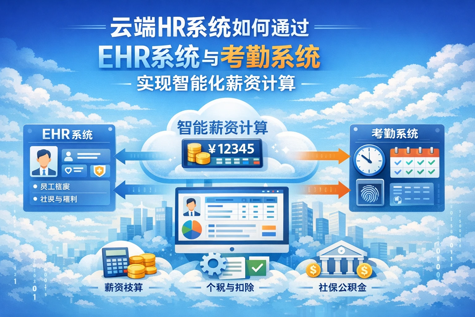 云端HR系统如何通过EHR系统与考勤系统实现智能化薪资计算